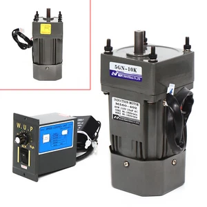 110V 60W AC Getriebemotor regelbarer Umschaltmotor Untersetzungsregler 1:10 - Bild 1 von 12