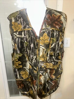 Master Sportsman Rugged Outdoor Gear Camo Zip Hunting Vest ~Large - Image 1 of 4