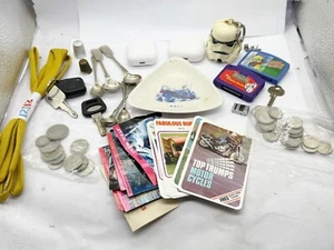 VINTAGE TRÖDEL ZIEHUNG RESTPOSTEN SAMMLUNG MÜNZEN SCHLÜSSEL LÖFFEL SORTIERT - Bild 1 von 10