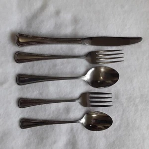 Beaded Artistry Belford Rogers Oneida Ltd Dinner Salad fork soup teaspoon CHOICE - Picture 1 of 7