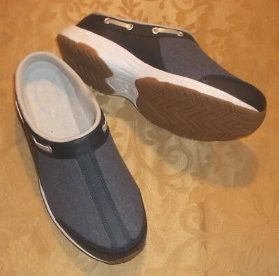 EASY SPIRIT ~ TRAVELPORT синий джинсовой ткани САБО ~ размер 8,5 широкий ~ новый MULES - Изображение 1 из 4