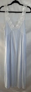 Eileen West Nachthemd Spitze Modal lang Gr. Medium hellblau - Bild 1 von 13