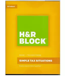 H&R Block 2016 Basic Tax Software Federal (Windows and Mac) CD- - Picture 1 of 2