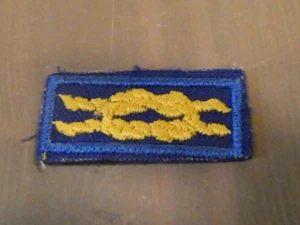 Den Leader Training Award Blue Gold Official  Clear Plastic Back BSA Knot Patch - Picture 1 of 2