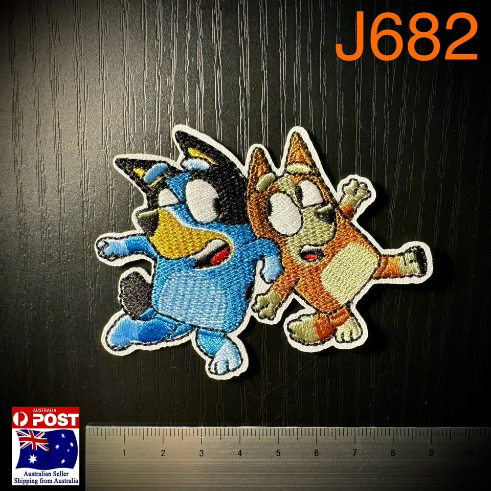 Bluey Bingo Iron On Patch For Clothes, Hat, Bag Kids Cartoon Bluey - image 1 of 1