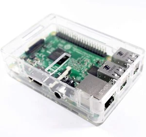 Boîtier pour Raspberry Pi modèle B + / Pi 2 / Pi 3 Clair - Photo 1/6