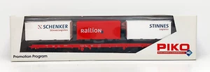 Piko 72033 H0 carrello porta container Rgs 670 Railion IMBALLO ORIGINALE NUOVO una rarissima rarità - Foto 1 di 10