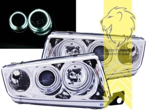 LT LED DRL CCFL Lightbar Halo Headlights Skoda Fabia 1 6Y Limousine Combi LHD - Picture 1 of 5