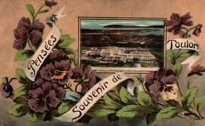 CPA 83 - TOULON (Var) - Pensées et Souvenir de Toulon - Picture 1 of 2
