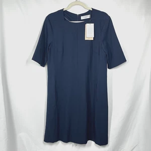 MM. Vestido Vaina Lafleur Emily 2.0 Azul Galaxia 12 Oficina Carrera Minimalista NUEVO - Imagen 1 de 11