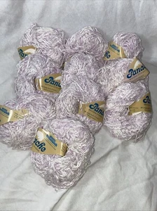 10 Brunswick PANACHE Cotton Blend Variegated Slub Yarn Lavender/White Mix #3809 - Picture 1 of 9