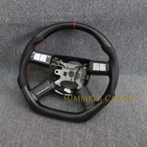 Carbon Fiber Steering Wheel Fits Chrysler 300C Charger Challenger SRT8 05-09 - Picture 1 of 6