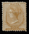 Malta Qv Sg14, ½D Buff Brown, M Mint. Cat £160.