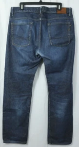 Billy Reid USA Jeans Selvedge MSL-ALA 34 x 31 Slim Cut Dark Wash Cotton Denim - Picture 1 of 9