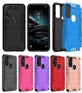 For AT&T Maestro 3 U626AA Brushed Metallic Hybrid Shockproof Magnet Rugged Case - Photo 1 sur 25