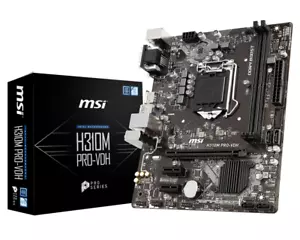 H310 motherboard MSI H310M PRO-VDH LGA 1151 micro ATX HDMI dvi vga ddr4 usb3.0 - Picture 1 of 5
