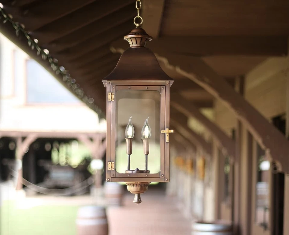 The CopperSmith Biltmore Antler Hill Outdoor Wall Lantern NEW IN BOX AH-22E - Image 1 of 4