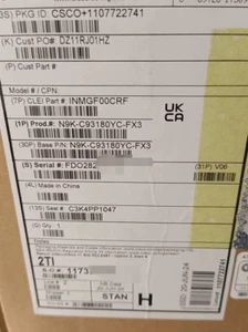 N9K-C93180YC-FX3 Cisco Nexus Ethernet Switch network swicth NEW FedEx or DHL - Picture 1 of 1