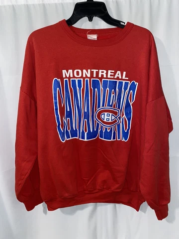 Vintage Montreal Canadiens NHL Hockey Sweatshirt XL Made in Canada Cover