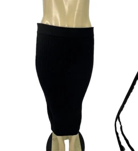 NEW Max Studio Medium Women Pull On MIDI Skirt Knit Ribbed Bodycon P12v - Picture 1 of 9