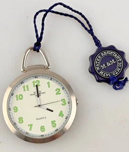 Orologio Tasca M&M Primo Emporio Acciaio 48mm Quarzo Solo Tempo Nuovo Analogico - Imagen 1 de 3