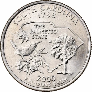 [#1501295] United States, Quarter, Quarter Dollar, 2000, U.S. Mint, South Caroli - Picture 1 of 2