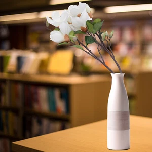 27.5'' Artificial Magnolia Stem Silk Flower For Home Weddings Centerpiece Decor - Picture 1 of 12