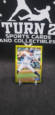 2021 Bowman Asa Lacy Prospect Yellow #29/75 No. 105 Kansas City Royals - Image 1 of 2