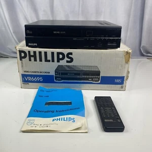 Magnavox HQ VCR / VHS Player with Box & Manual VR6995AT01 TESTED WORKS - Picture 1 of 18
