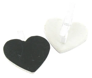 Zange Schiefer Herz Weiß 2,8 X 2,5 CM 12 Stück - Bild 1 von 2
