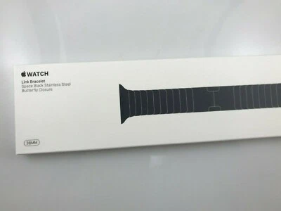 Original Apple Watch Series 10 9 8 Link Bracelet band 38mm 40mm 41MM SPACE BLACK - Image 1 of 4