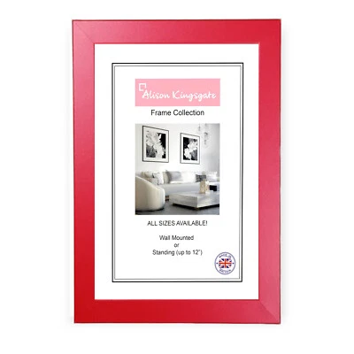 RED Picture Frames Modern GREEN PINK Instagram Photo Frame A1 A2 A3 A4 A5 - Image 1 of 3
