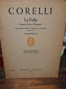 CORELLI/ SONATA FOLIES D ESPAGNE FOR VIOLIN AND PIANO - Picture 1 of 1