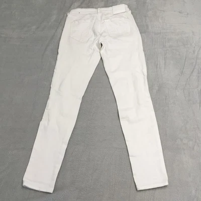 True Religion Jeans Womens 28x29 White Denim Mid Rise Super Skinny W28 L29 - Image 1 of 4