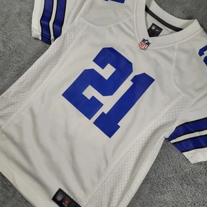 Dallas Cowboys Football Jersey Mens Medium NFL Football Ezekiel Elliott 21 Nike - Picture 1 of 14