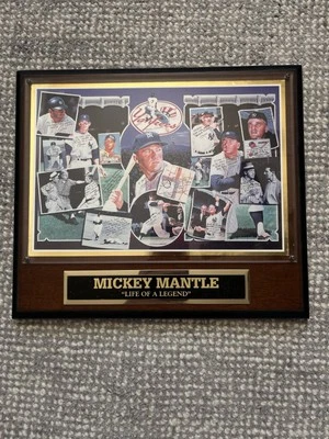 ТАБЛИЧКА/карты и бейсбол NEW YORK YANKEES MICKEY MANTLE LEGENDS - Изображение 1 из 2