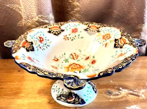 Antik 1820er England Derby Porzellan Kompott IMARI Stil 5,5” x 12,2” Sehr guter Zustand _RAR - Bild 1 von 12