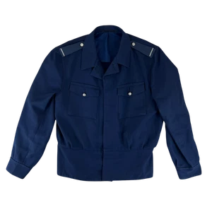 Finnish Police Jacket Blue Ike Style M68 Summer Vintage 1970s Surplus Large - Picture 1 of 6