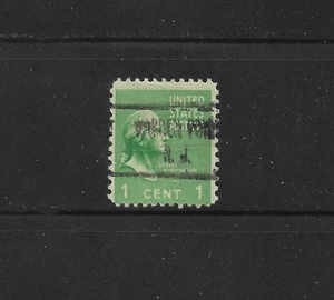 NJ Precancels: Warren Point 722; Very Scarce Town (PSS A-Rated); 1c Prexy #804 - Picture 1 of 1
