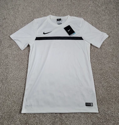 Camiseta deportiva de fútbol Nike mediana blanca ventilada manga corta entrenamiento elástica nueva con etiquetas Foto 1 de 4