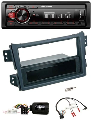 Pioneer MP3 1DIN DAB USB Lenkrad Autoradio für Opel Agila B Suzuki Splash 2008-2 - Bild 1 von 4