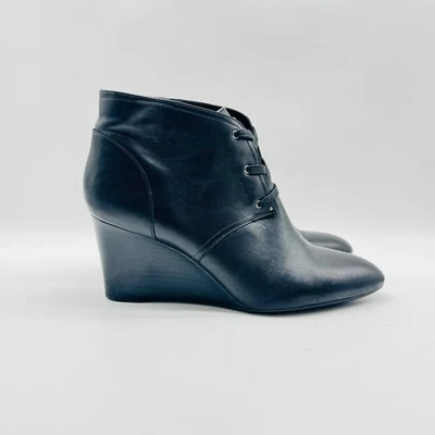 Lauren Ralph Lauren ботинки женщин 10 черный кожаный на танкетке шнурует вверх Оксфорд туфли - Изображение 1 из 4