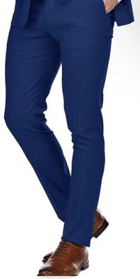Pantalones de vestir GV Gino Vitale para hombre azul marino TX500 calce ajustado esmoquin talla 40W Foto 1 de 4
