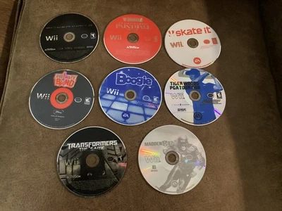 Lot of 8 Nintendo Wii Games – Tested & Working – Spider-Man 3, Transformers, Mad - Image 1 of 4