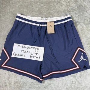 $65 Mens Size XL Nike Air Jordan Diamond Dri FIT 6" Woven Shorts HJ6366-410 Blue - Picture 1 of 17