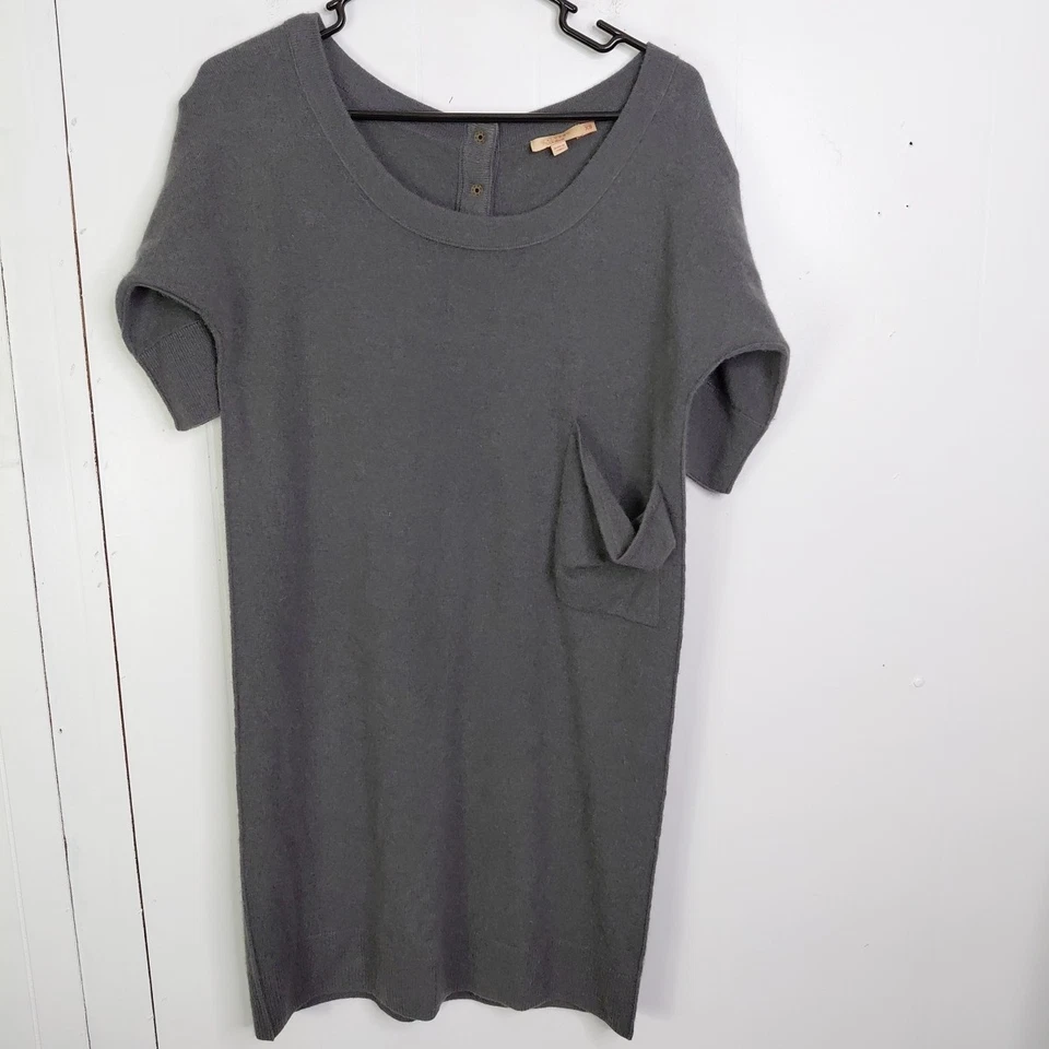 Calypso St Barth Dress Womens XS Cashmere Short Sleeve Gray Super Soft Comfy - Image 1 of 4