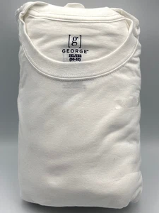 NEW George Men's Soft Crew Neck T-shirts, 6 Pack  Size 2 XL 50-52" 100% Cotton - Picture 1 of 4