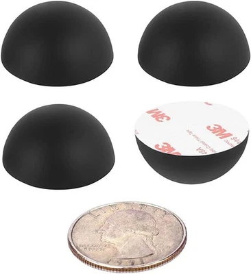 SPEACOUR 50 Stück Gummipuffer Gummifüße Selbstklebend 1,8 cm Rubber Base Schwarz Gu