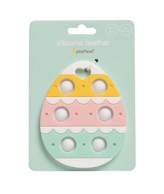 Pearhead Easter Egg Silicone Baby Teether Sensory Popping NEW Baby teether 0-24M - Image 1 of 3