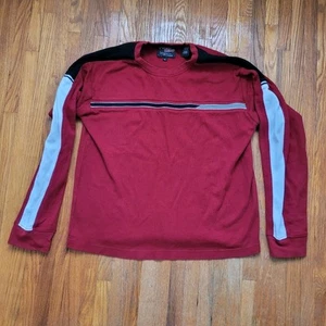 Vintage Y2K Point Zero Youth XL Sweater Sweatshirt Red Stripe Skater Grunge - Picture 1 of 6